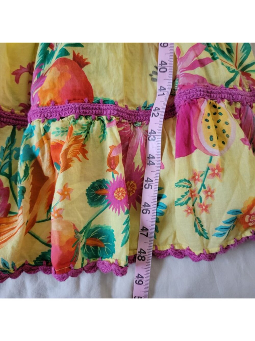 Anthropologie Farm Rio Delicate Fruit Garden Halter Maxi Dress Whimsical Women M - Picture 5 of 9